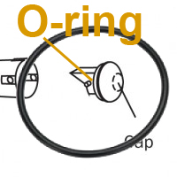 O-Ring Adec Style for Vacuum, Buna-n, 1.239 I.D. x .070 Width, Pkg of 12