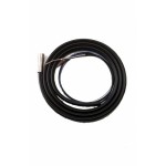 Fiber Optic Tubing w/ Ground Wire, 6' Tubing, 8' Bundle, Black