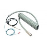 Fiber Optic Tubing w/ Ground Wire, 7' Tubing, 14' Bundle, Coiled, Gray
