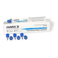 Permanent Resin Cement Self Adhesive 7ml. Automix Syringe + Mixing Tips - MARK3