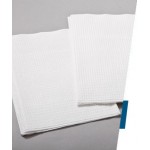 TIDI Everyday Towels White Tissue/Poly/Tissue Waffle 19in x 22in 300 per Case