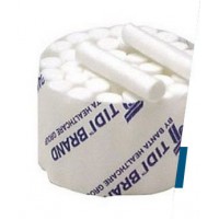 TIDI Dental Roll White Cotton .5in x 1.5in 50ea x 40bnd 2,000 per Box