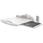 Ultra 180 Arm wall mount Laptop tray with sliding mouse tray.