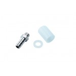 DCI 1/8" Barb Fitting Plated - 10-32 X 1/8" Barb (Pkg-10 ea)