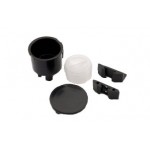 Vacuum Canisters - Kit Includes Vacuum Canister and Both Brackets - Black
