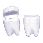  1.25 Inch White Tooth Holder - 72/pieces